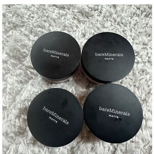 bareMinerals Matte Foundation SPF 15 Fair 01 Loose Powder Makeup 4 Pack